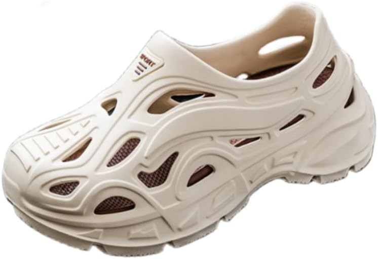 

Мужские летние дышащие пляжные сланцы из EVA, подходят для использования в бассейнах, на пляже и в повседневной обстановке Hoalox, коричневый