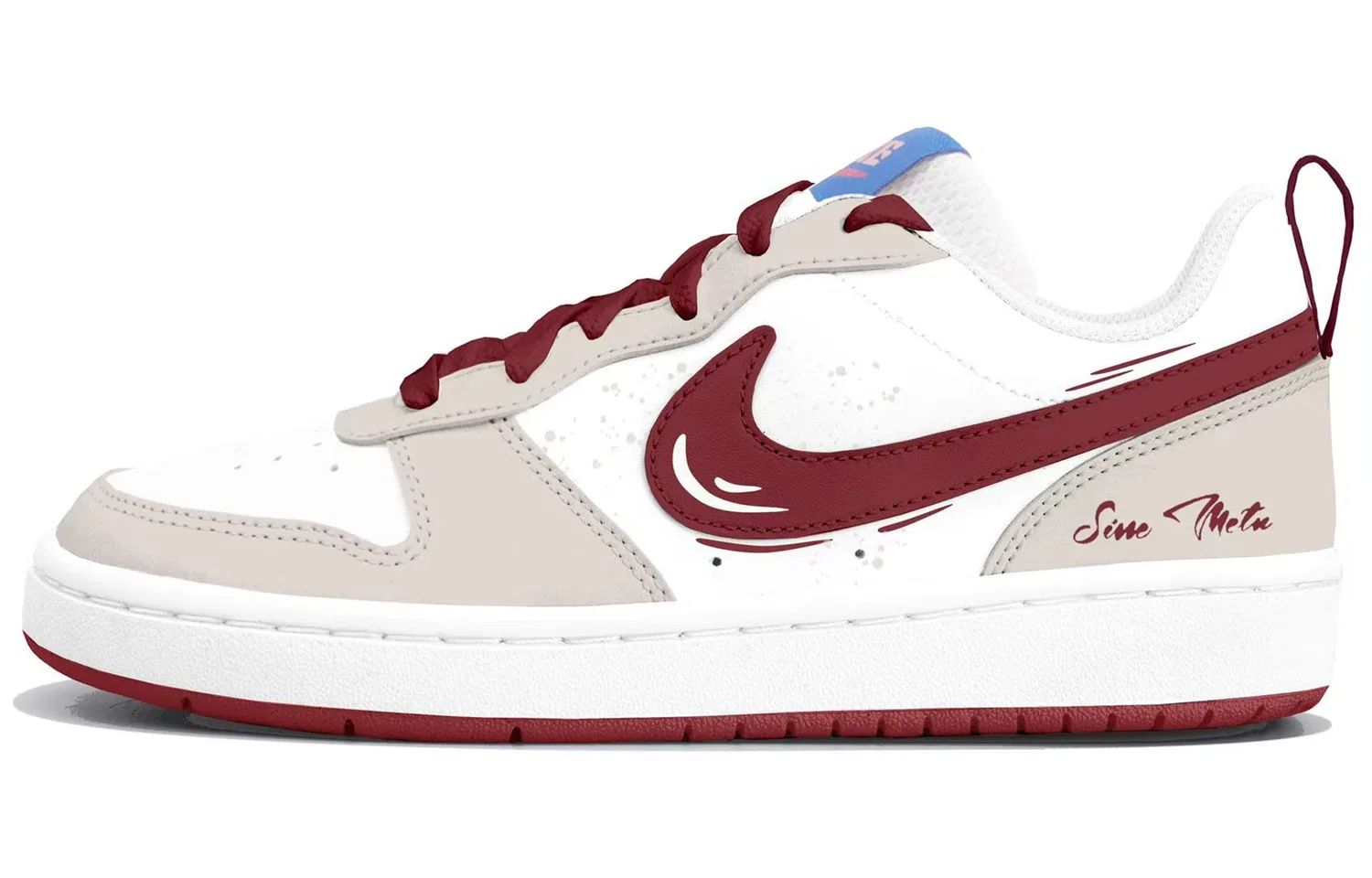 Детские кеды для скейтбординга Red Brown Court Borough 2 Nike