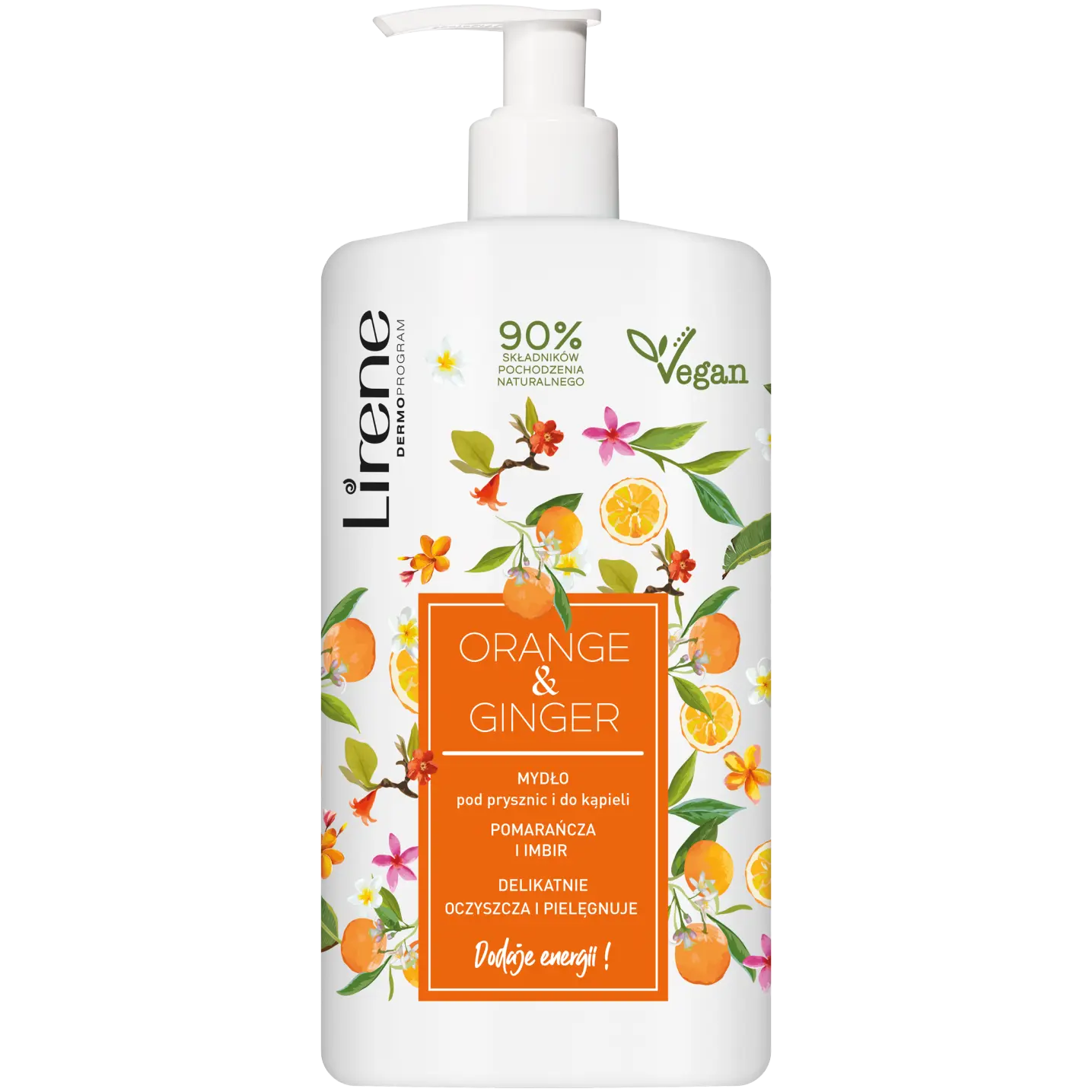 

Lirene Orange&Ginger мыло для душа и ванны, 500 мл