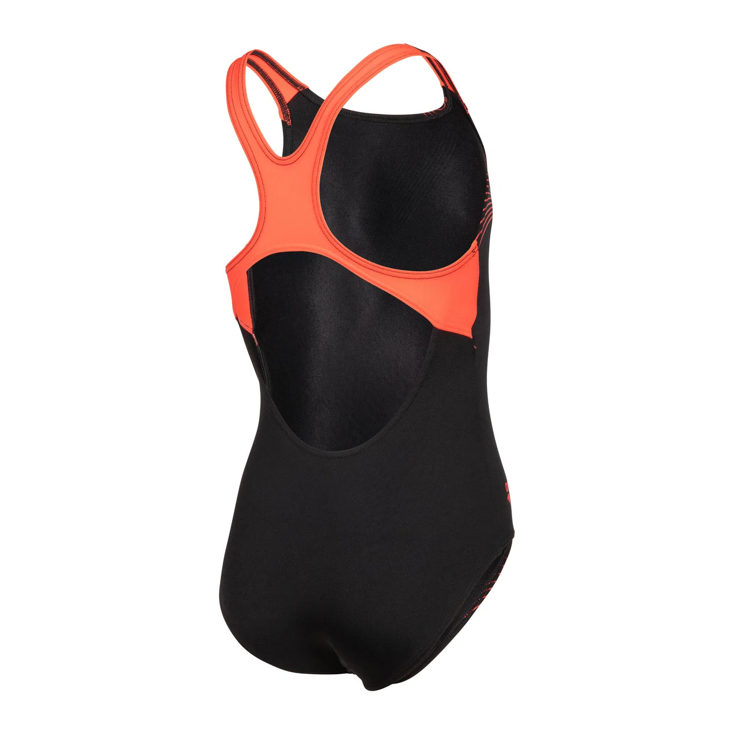 Детский купальник для девочек с закрытой спиной Vibe Swimsuit Swim Pro Back Arena, Schwarz Rot Schwarz — фото 4