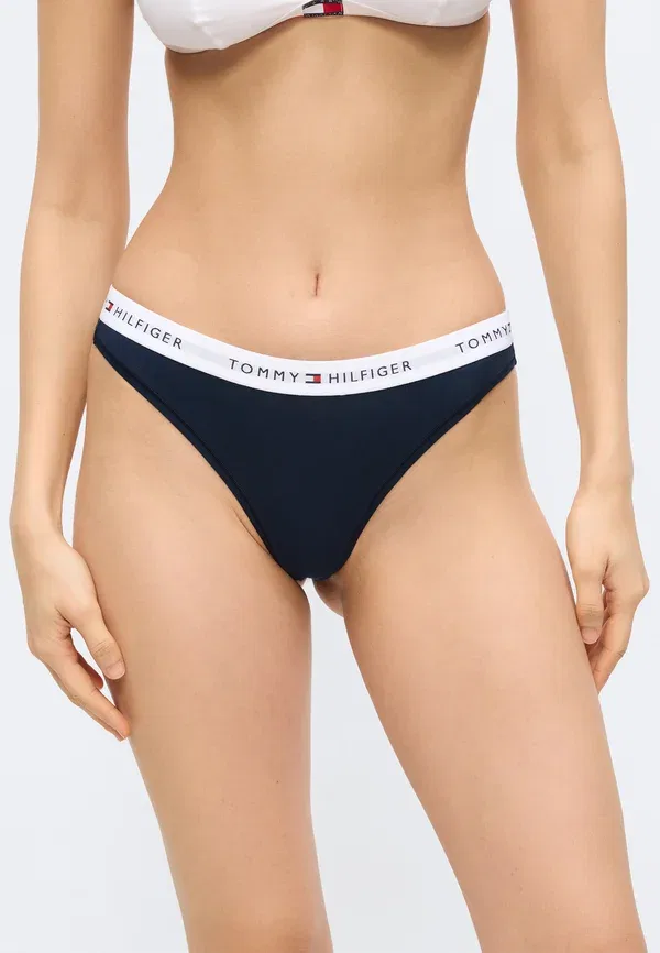 Комплект из 3 стрингов с цветочным принтом Tommy Hilfiger, темно-синий — фото 4