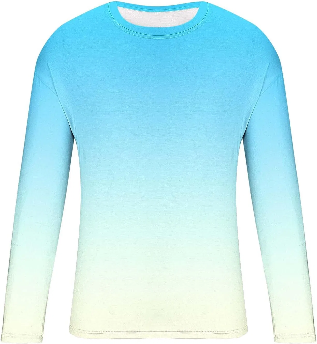 Мужская футболка оверсайз с градиентным принтом, Light Blue — фото 3