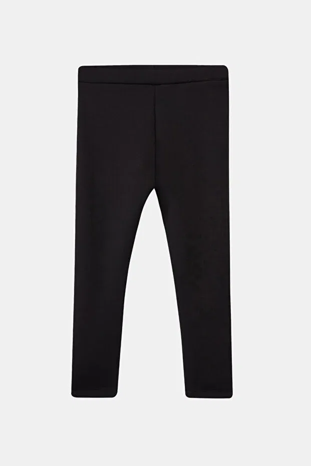 Детские леггинсы для девочек утепленные Lovetti, Black