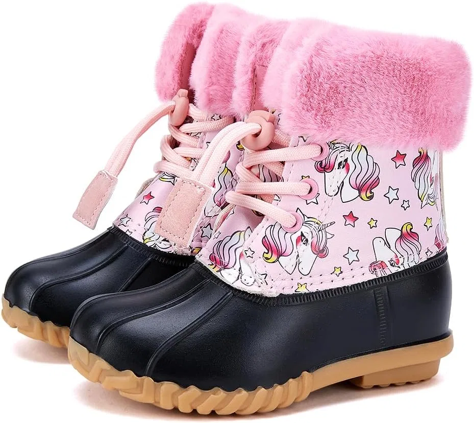 Детские зимние ботинки для мальчиков и девочек BMCiTYBM, Multi Light Pink