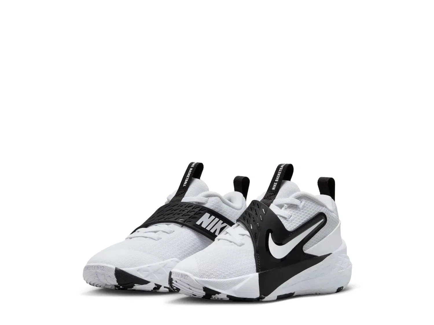 Кроссовки детские Team Hustle D 12 Nike, белый/черный — фото 3