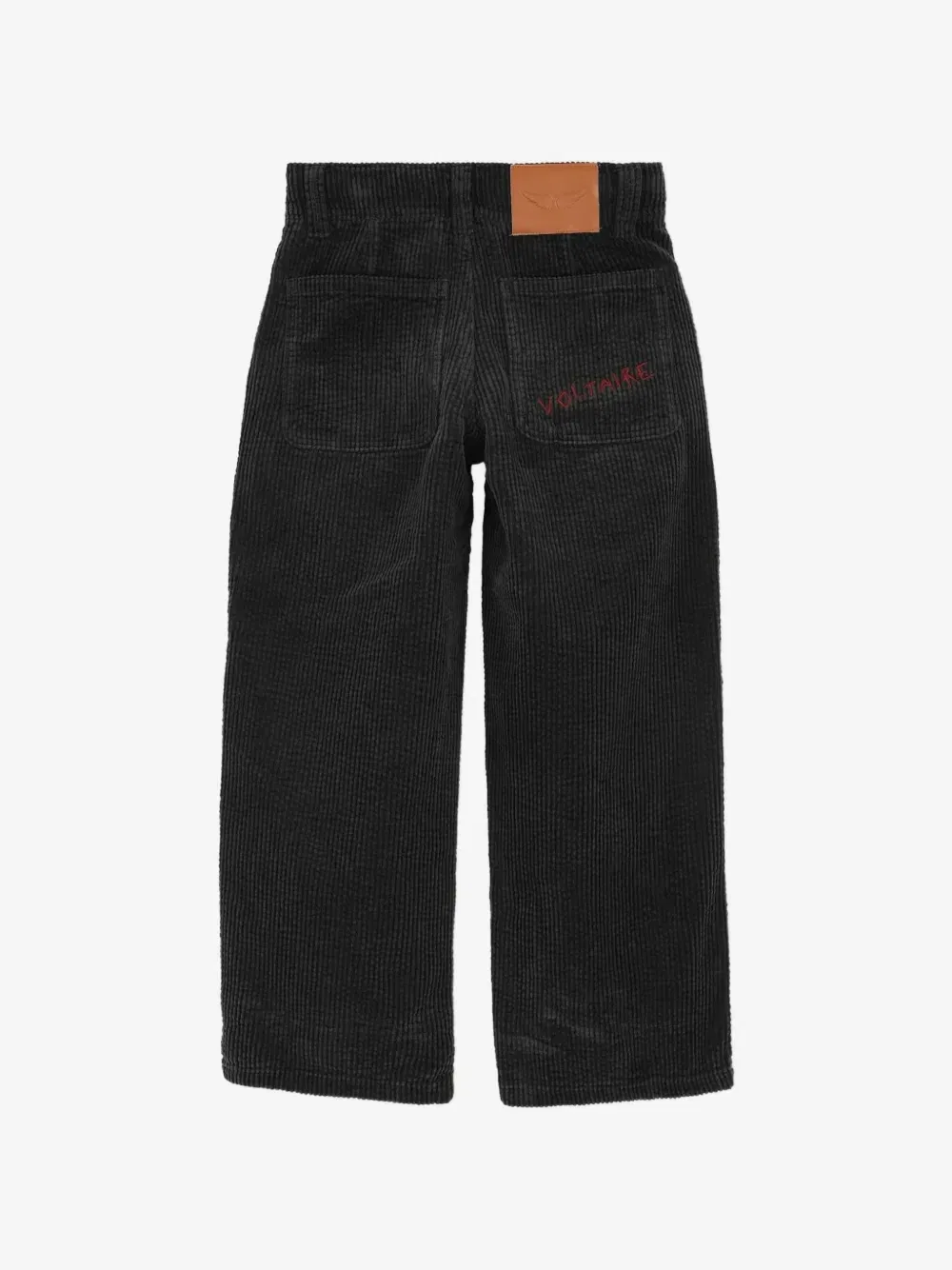 Вельветовые брюки Zadig & Voltaire Kids, черный — фото 2