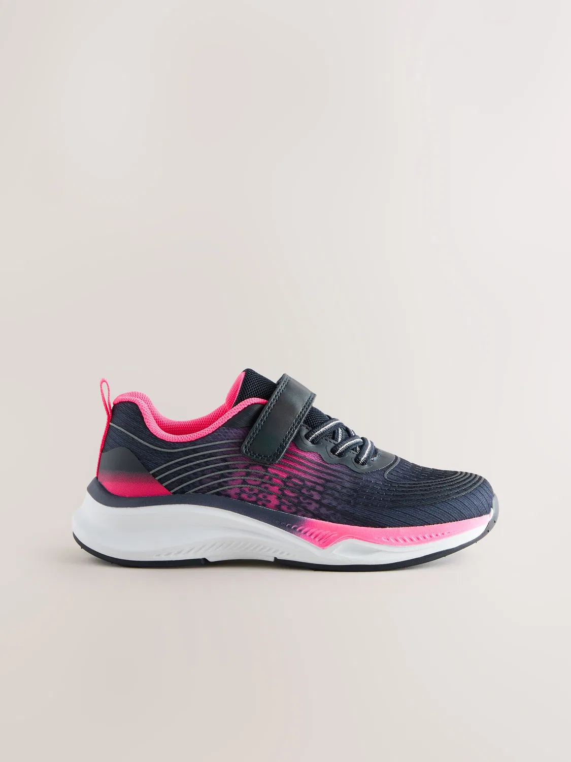 Кроссовки на эластичных шнурках Next Navy/Pink — фото 2