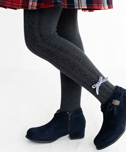 Детские колготки с лентой POMPKINS, Charcoal Grey