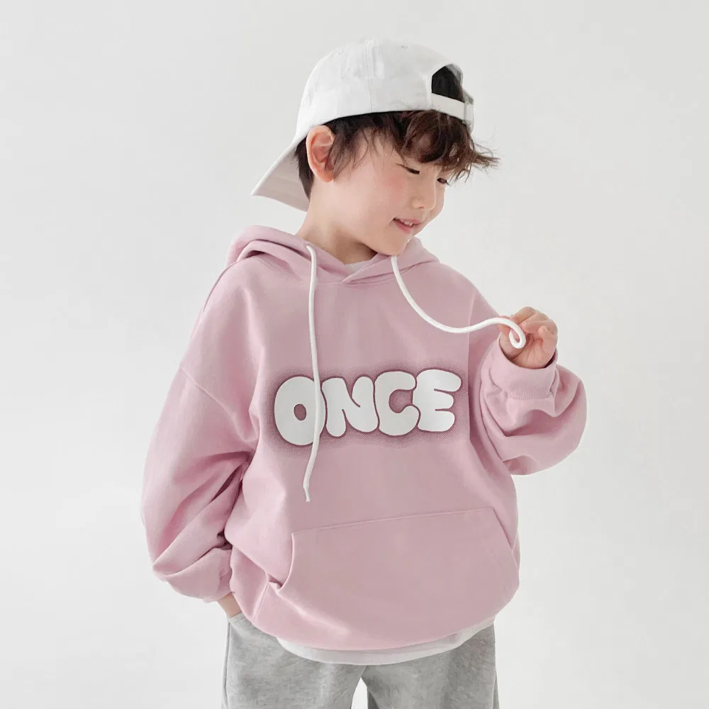 Детский худи с капюшоном с логотипом BERRYCLOSET, Розовый