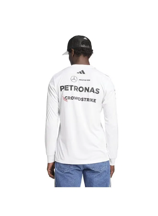 Лонгслив с длинным рукавом Mercedes - AMG Petronas Formula One Team Driver Jersey Adidas, белый — фото 3