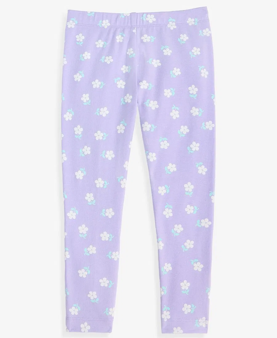 Леггинсы детские с принтом, модель Floral-Print Epic Threads, Icy Grape