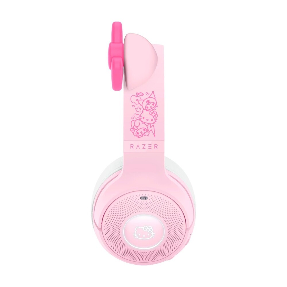 Гарнитура игровая беспроводная Razer Kraken Kitty V2 BT, Hello Kitty & Friends Edition, розовый/белый — фото 3