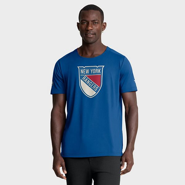 

Мужская синяя футболка new york rangers 2026 nhl winter classic authentic pro tech Fanatics