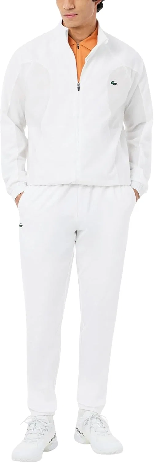 Мужской водонепроницаемый спортивный костюм Lacoste, белый — фото 4