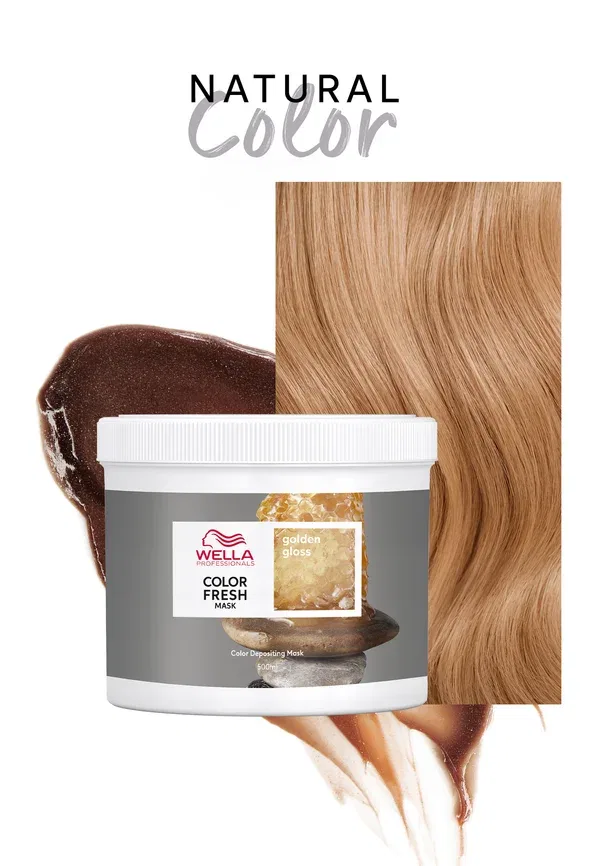 Маска для волос окрашивающая Professionals color fresh mask Wella, Golden Gloss, 500 мл, золотистый — фото 3