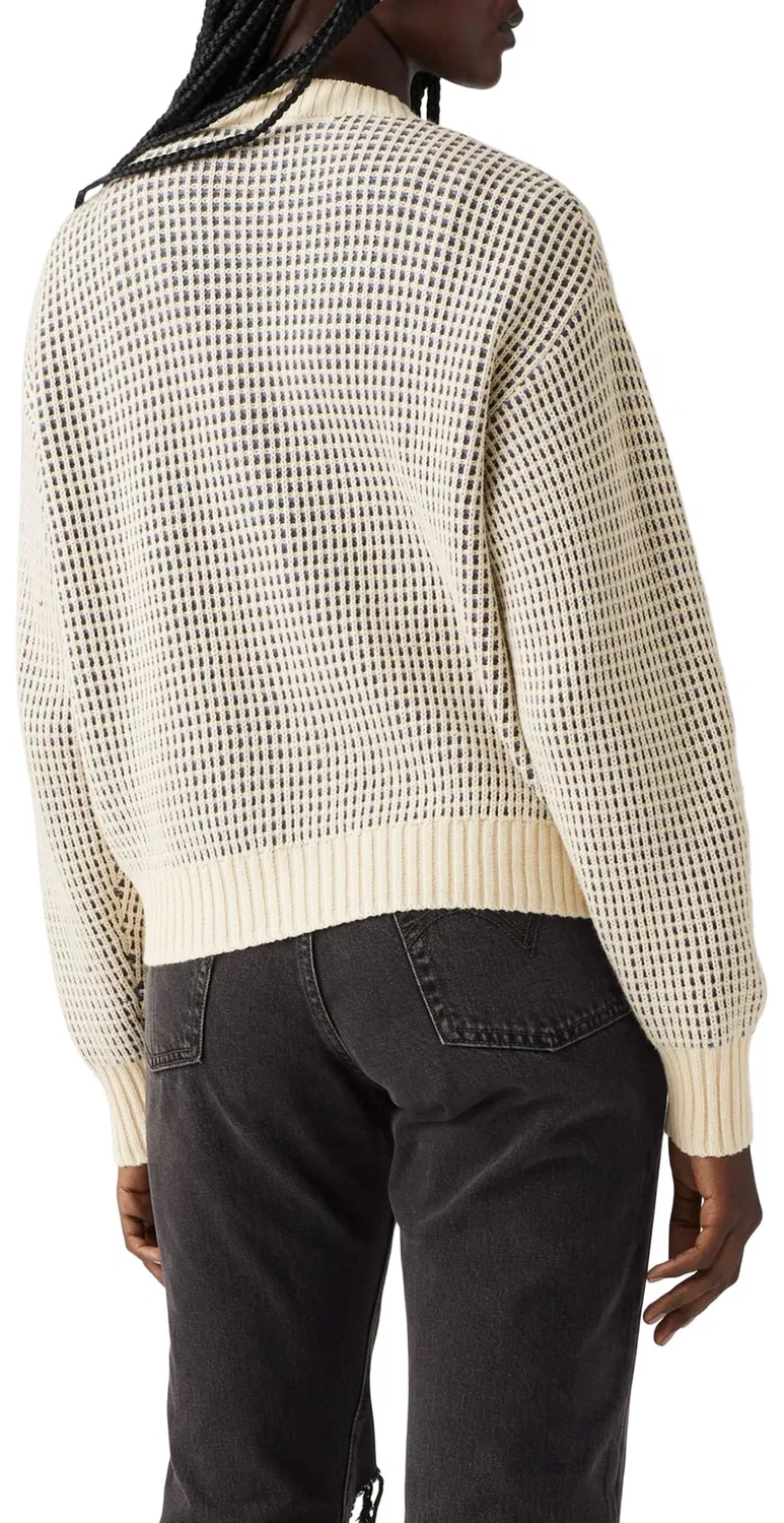 Женский кардиган с принтом Snowflake Levi's, Butter Cream Stripe — фото 2