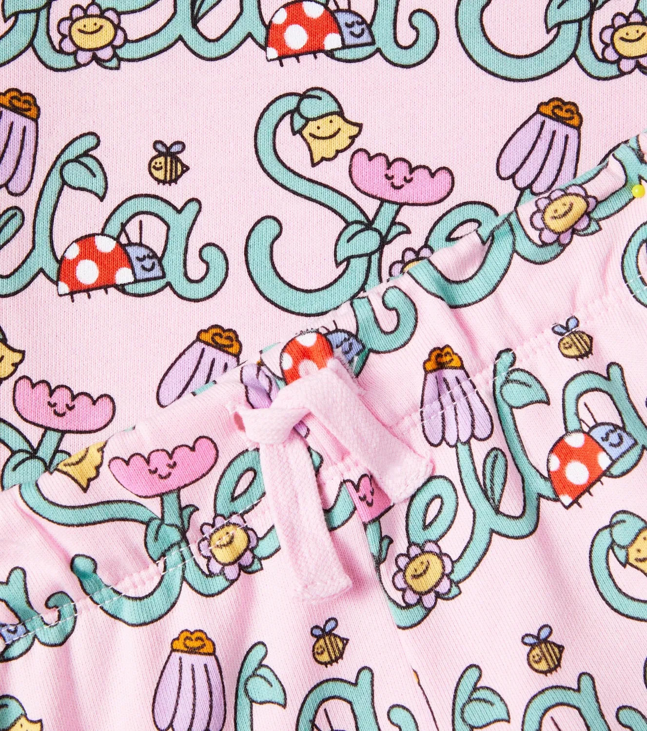 Комплект из свитшота и шорт Stella Vine Stella Mccartney Kids, розовый — фото 3