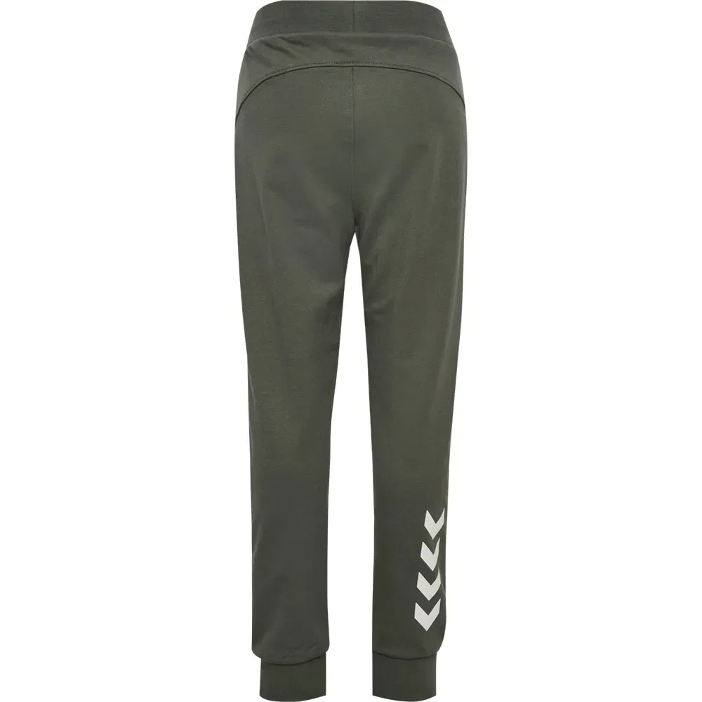 Детские спортивные штаны с регулируемым поясом Regular Logo Adjust Waist Hummel, Green — фото 2