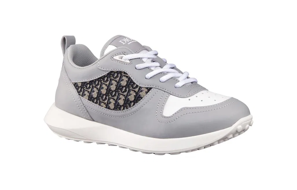 Детские кроссовки из кожи с контрастной вставкой B25 Kids Lifestyle Shoes DIOR — фото 4