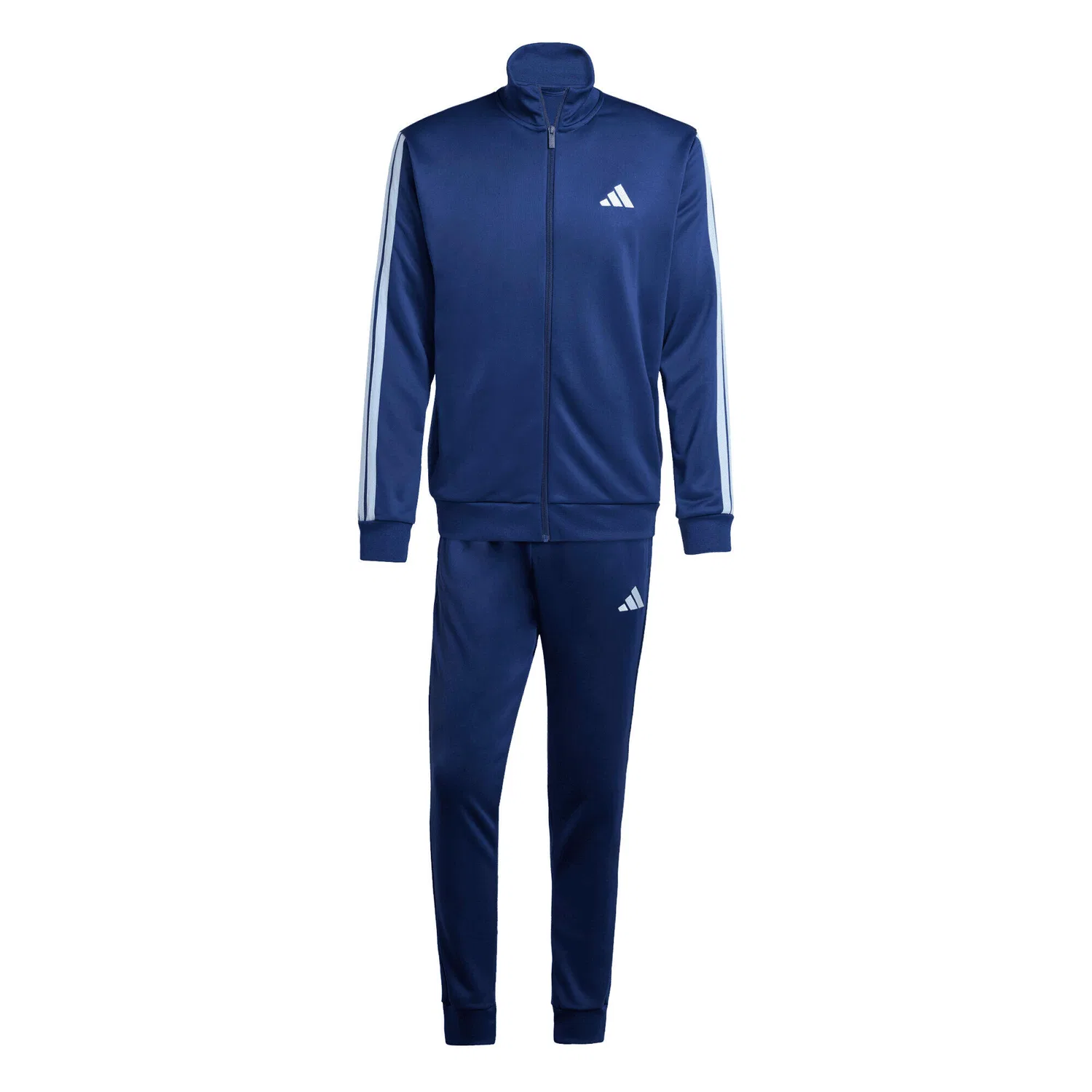 Мужской спортивный костюм из футера 3S French Terry Tracksuit Adidas, Dunkelblau
