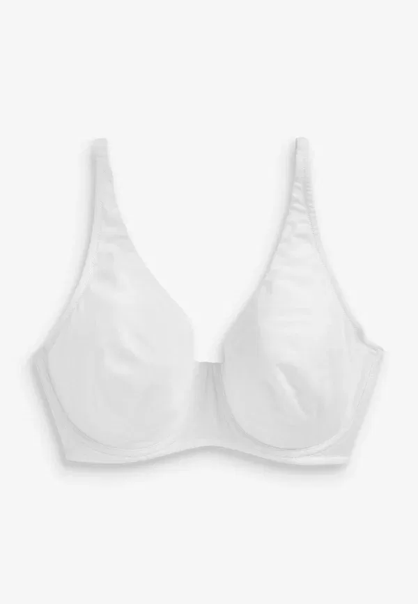 Комплект бюстгальтеров с косточками, хлопок, 3 pack, Next, White, Beige, белый/синий/бежевый — фото 3