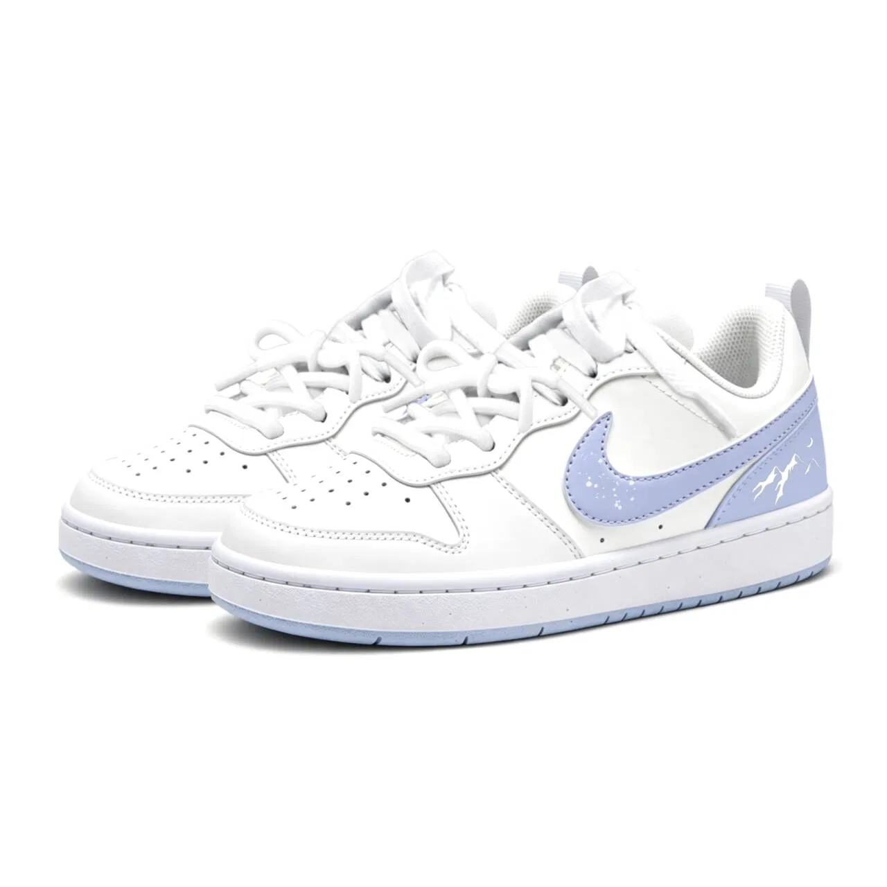 Детские кеды Nike Court Borough Skateboard Shoes Unisex Low Top White — фото 3