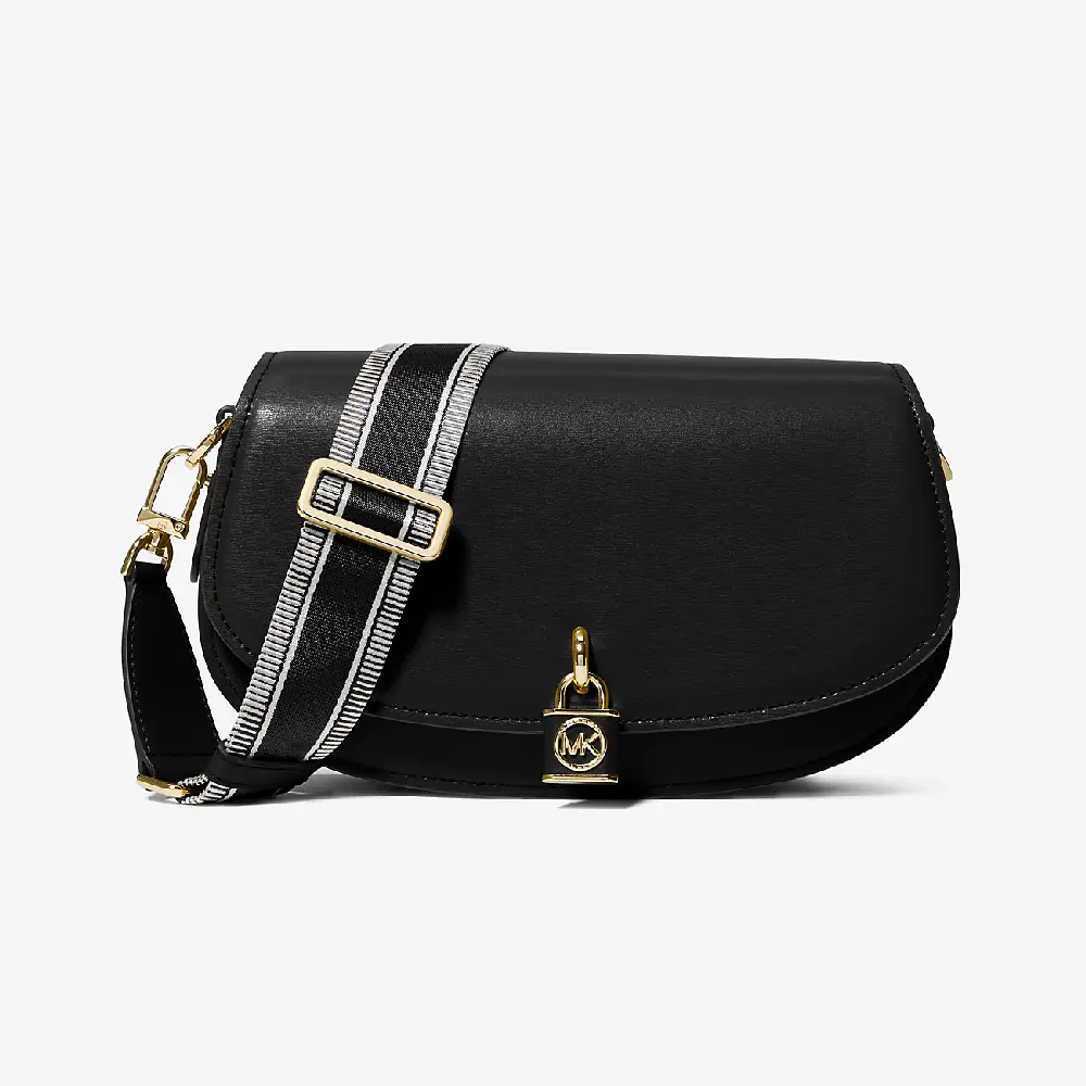 

Сумка Michael Michael Kors Mila Medium Leather Messenger, черный