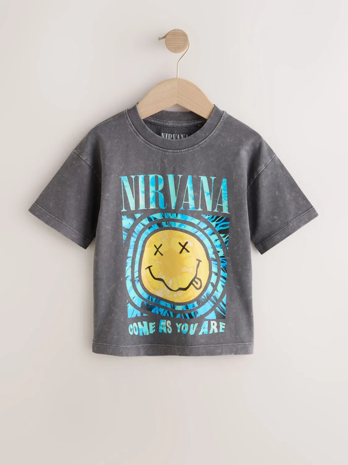 Футболка с графическим принтом Nirvana Next, серый — фото 4