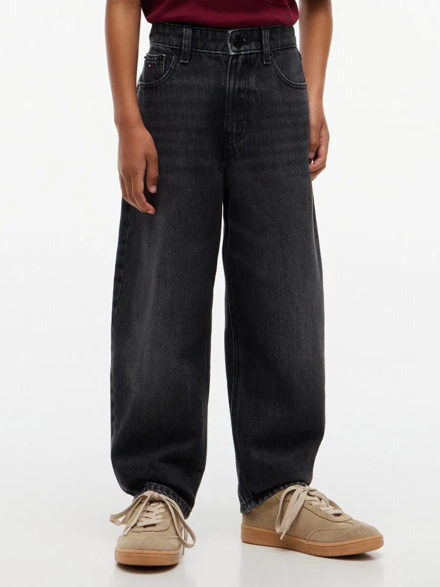 Джинсы TOMMY HILFIGER Barrel Jeans из черного денима — фото 2