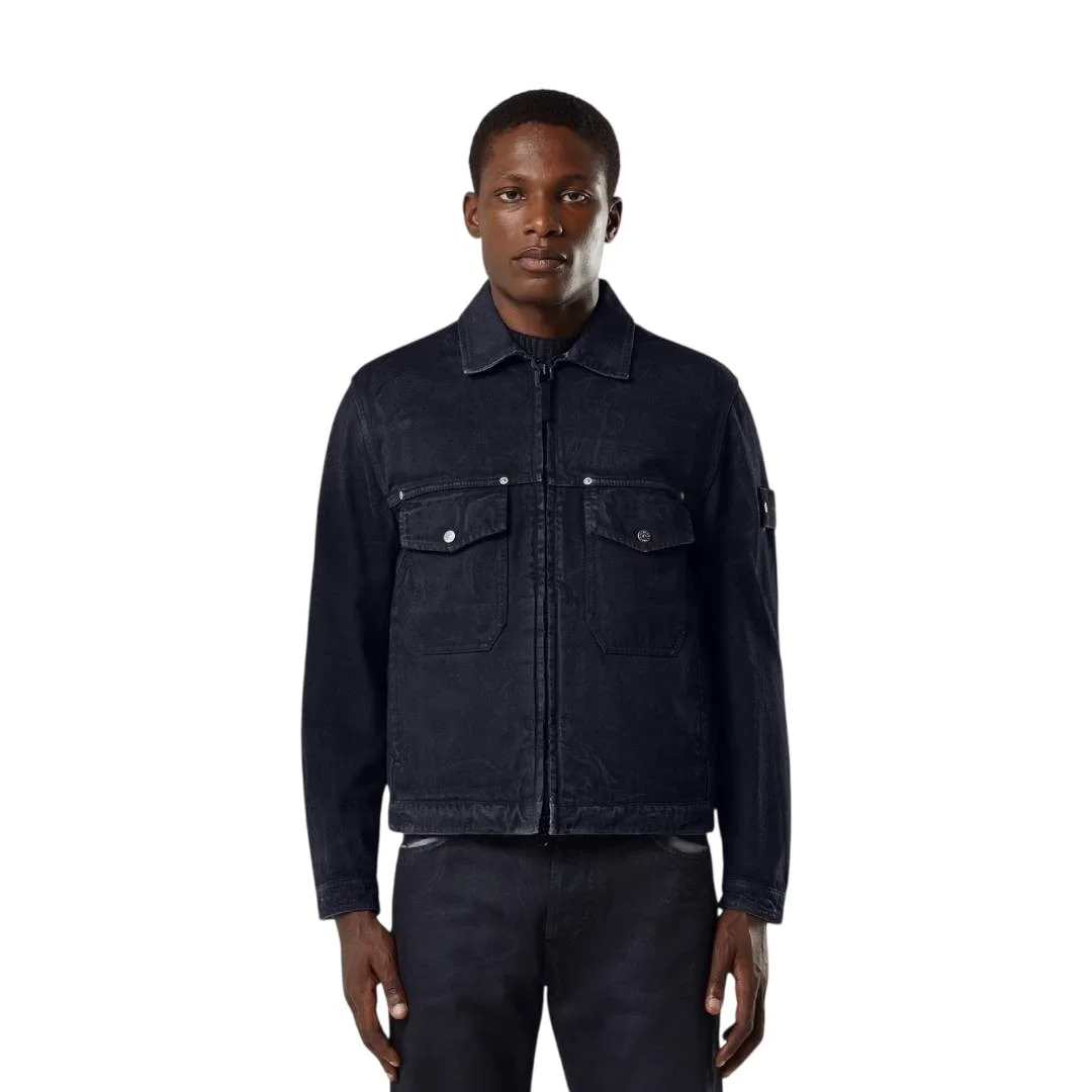 Мужская куртка Stone Island With Detachable Down Vest And Anti-drop, темно-синий