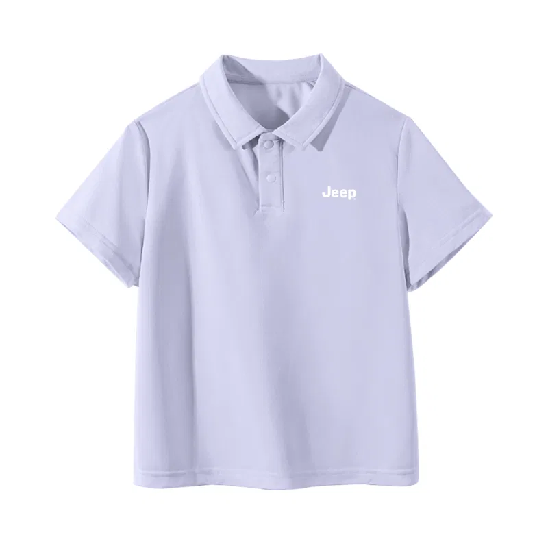 Детское поло с воротником и растяжимой тканью Jeep, Light Purple/E White Label K