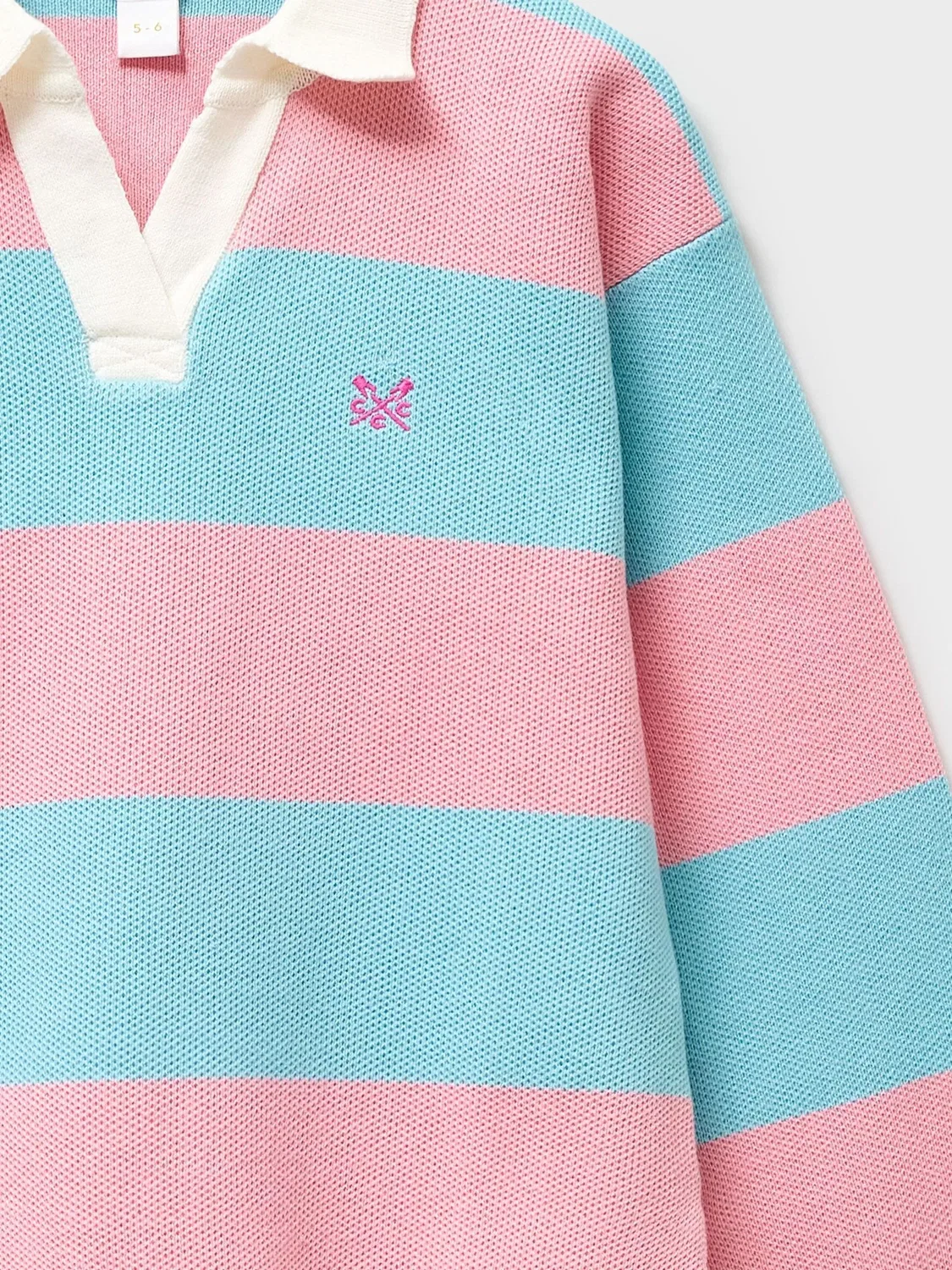 Джемпер регбийный оверсайз Heritage Crew Clothing, синий — фото 3