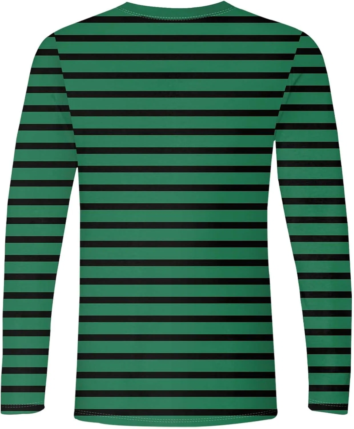 Мужская длинная футболка с круглым вырезом, 2-green — фото 3