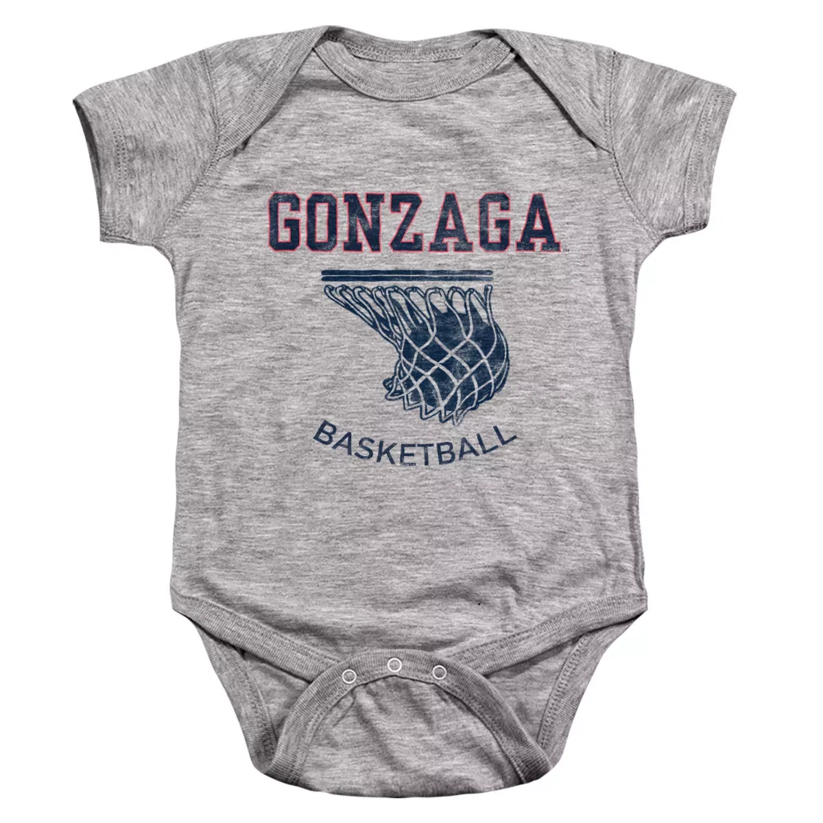 Детское боди-комбинезон с принтом NCAA Basketball Hoop Infant Snap Suit, Athletic Heather