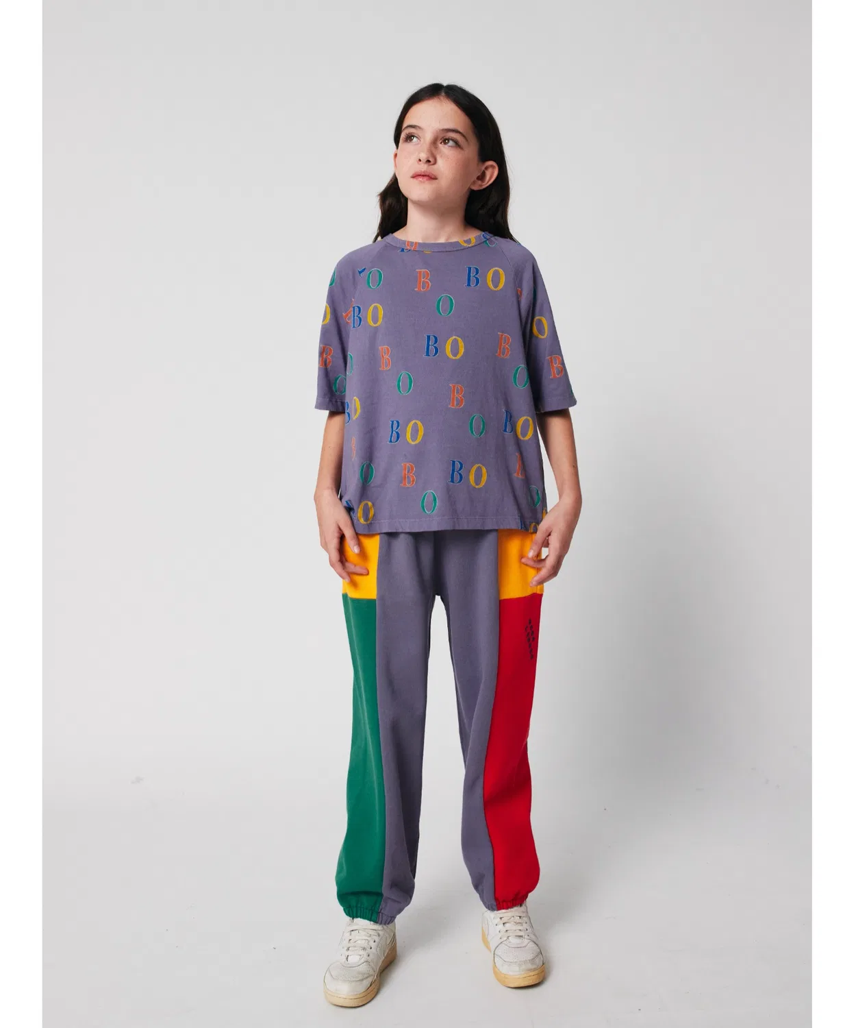 Детские спортивные брюки с цветными блоками Bobo Choses, Multi — фото 3