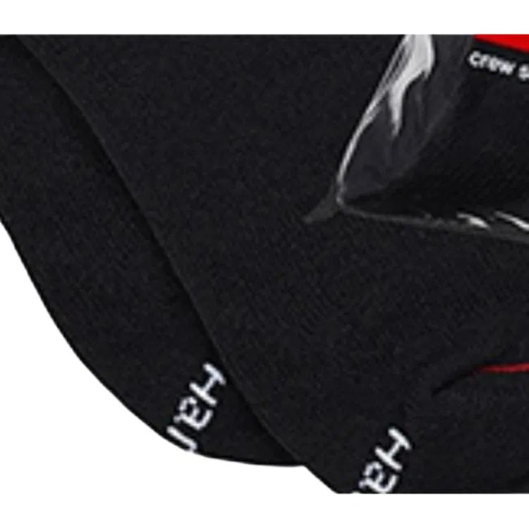 Носки Supreme Hanes, 4 пары, Black — фото 3