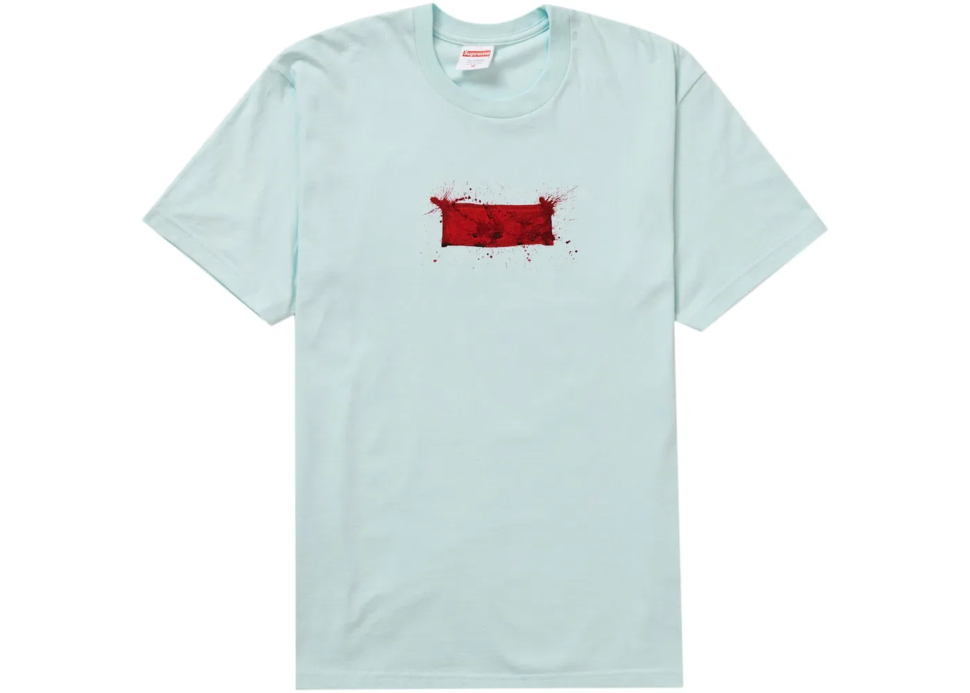 Мужская футболка с принтом Supreme Ralph Steadman Box Logo Tee, Pale Blue
