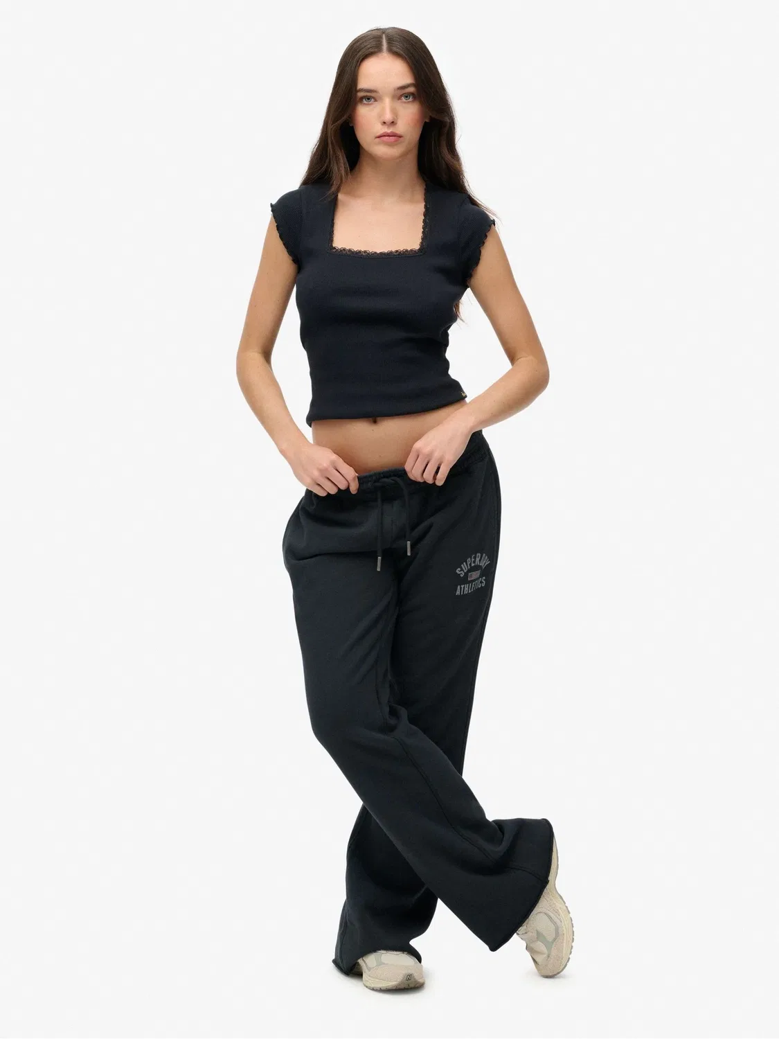 Джоггеры Athletic Print Flare Superdry, синий