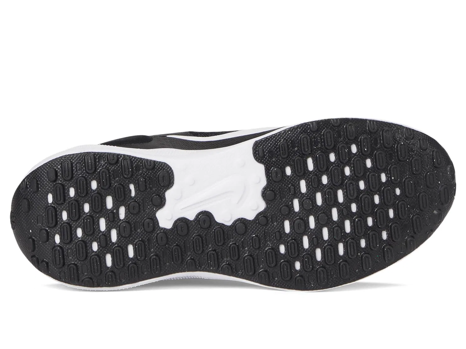 Детские кроссовки для мальчиков на шнуровке NIKE Revolution 7 (Gs) NIKE, White White Black — фото 3