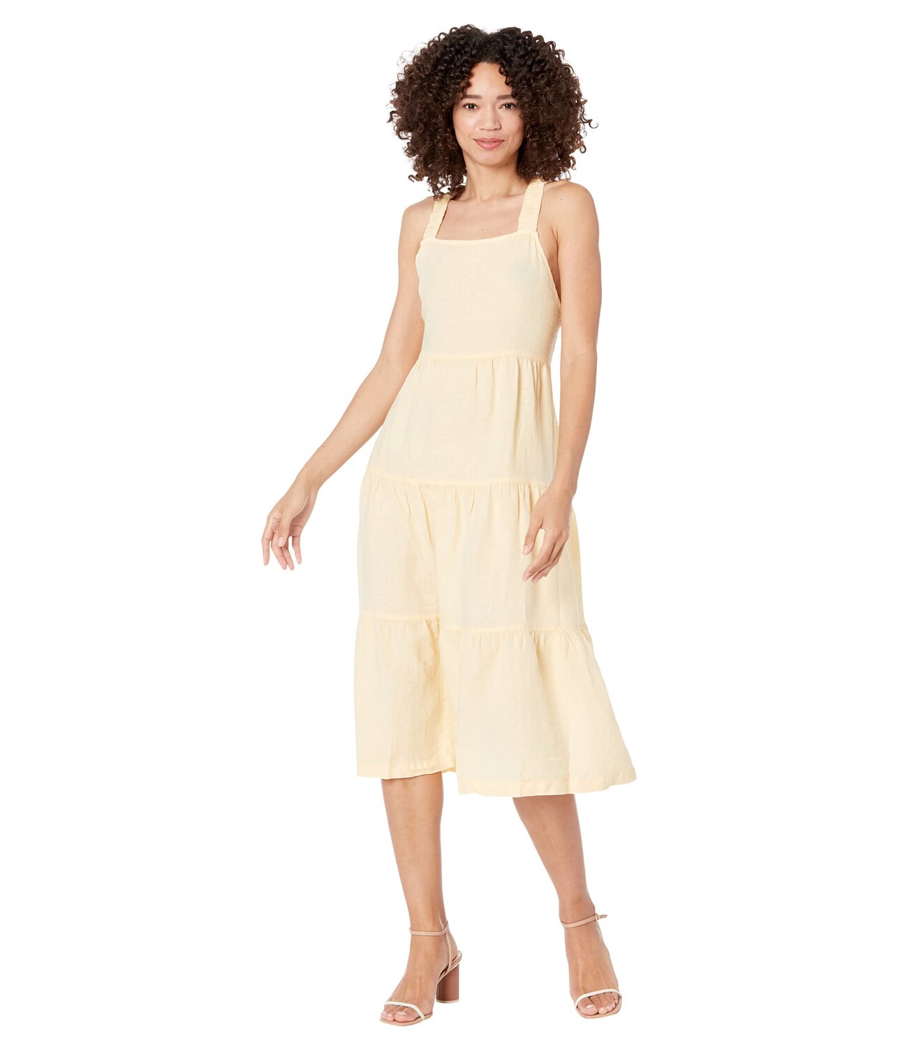 

Платье bella dahl, Scrunch Strap Tiered Midi Dress