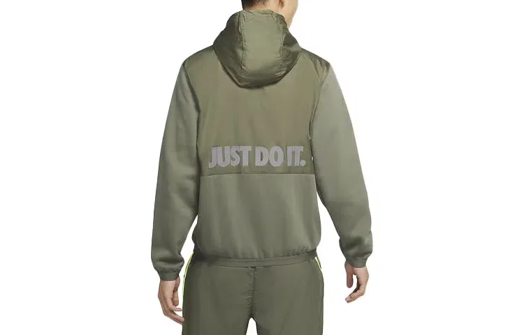 Пуловер утепленный с принтом Sportswear Just Do It Nike, желтый