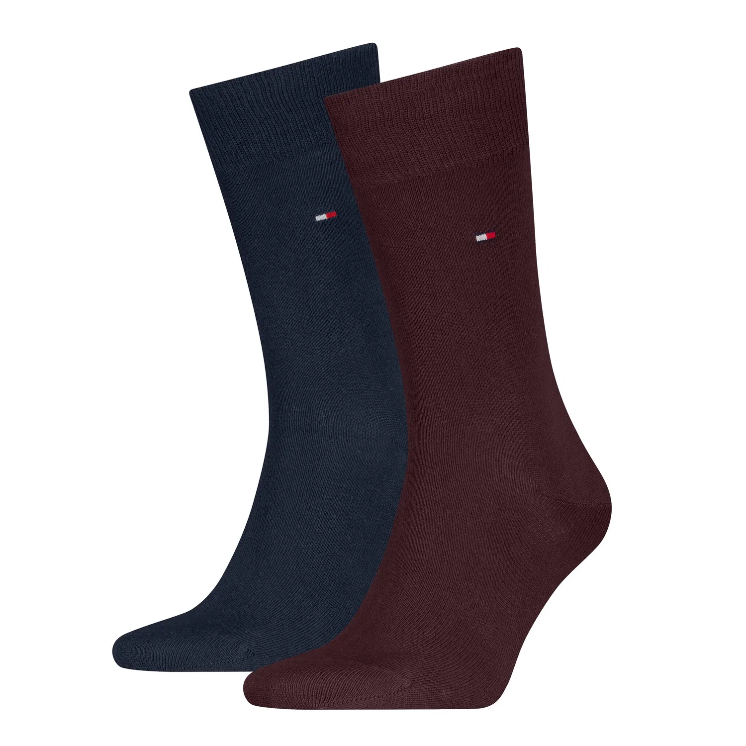 Мужские носки с флаг-логотипом Tommy Hilfiger, Deep Rouge