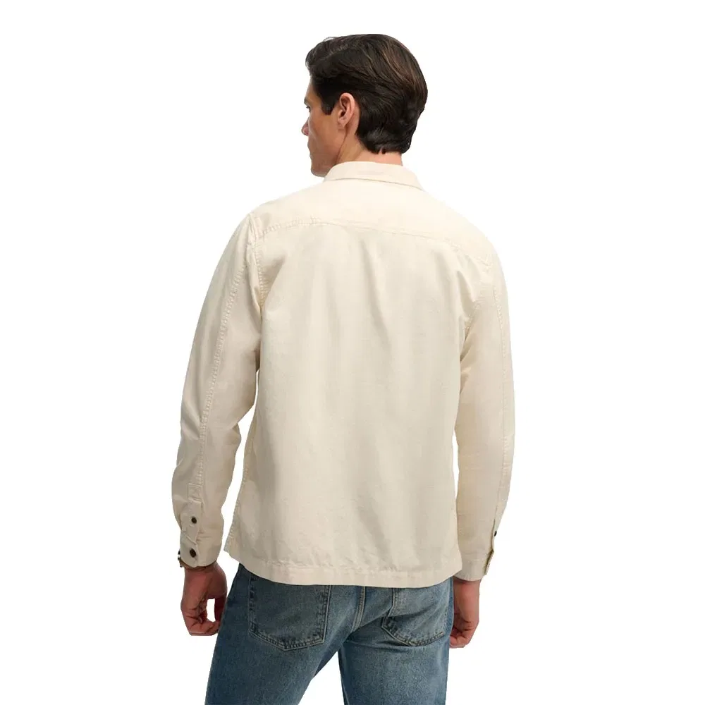 Рубашка с двумя карманами Superdry 2 Pocket overshirt Superdry, бежевый — фото 2