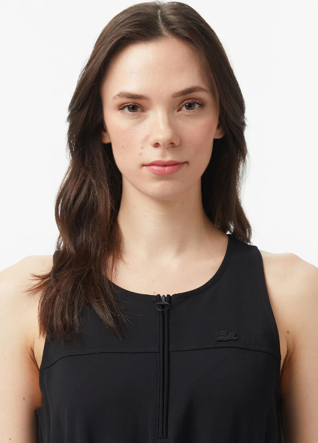 Платье Lacoste Flare Fit, черное — фото 2