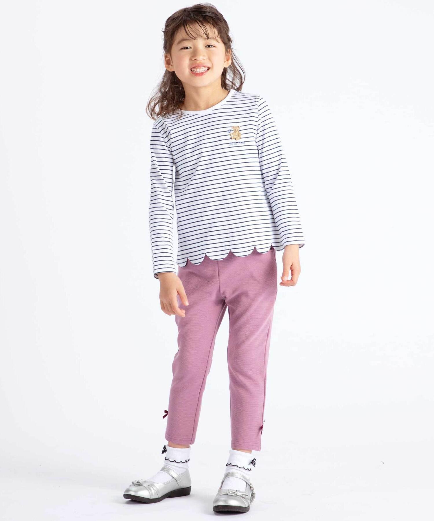 Укороченные брюки Milan Rib Ribbon с антибактериальными и дезодорирующими свойствами (обхват груди 35-49 дюймов) BeBe, Pink — фото 2