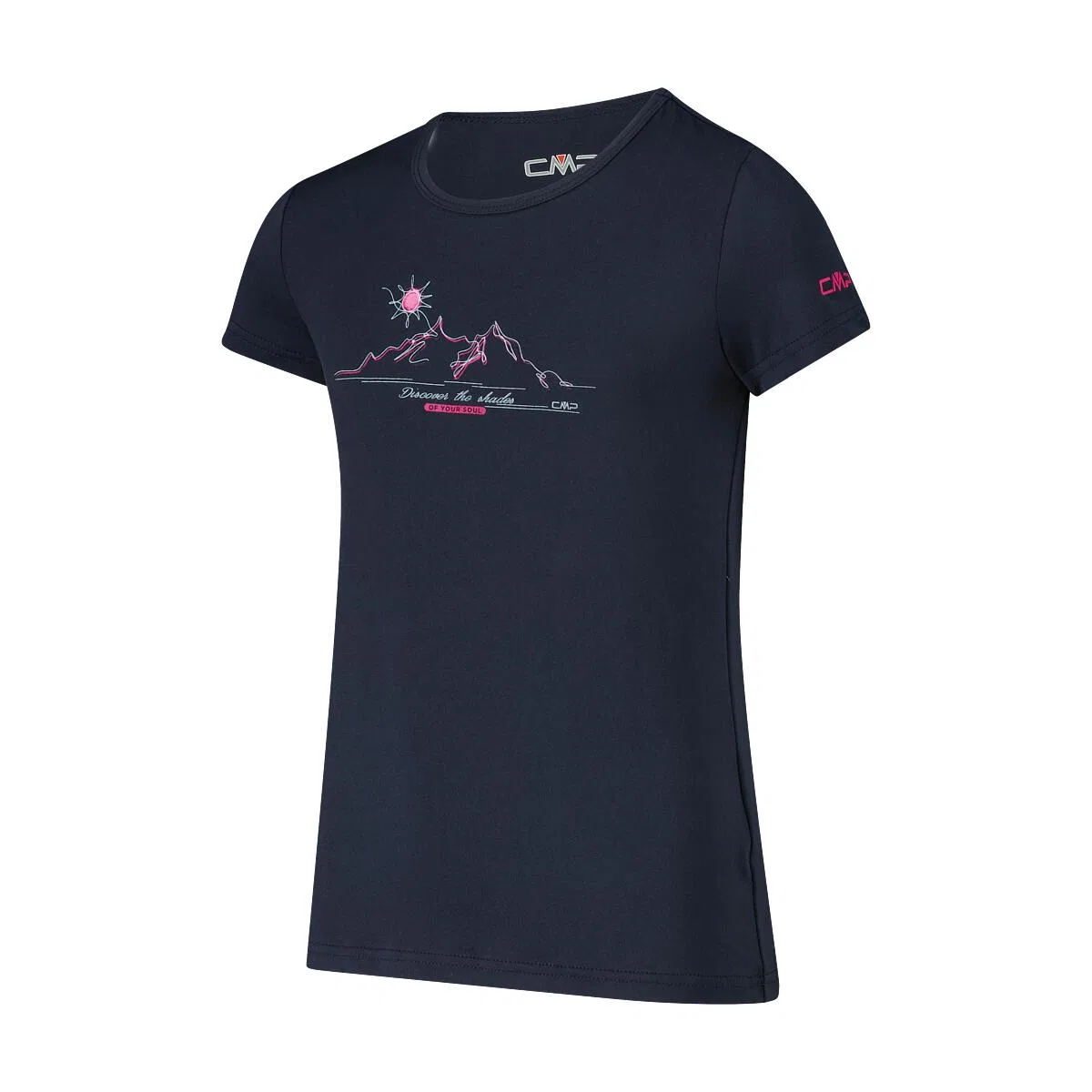 Детская футболка с принтом KID G T-SHIRT Cmp, Dunkelblau / Kosmosblau / Blau — фото 3