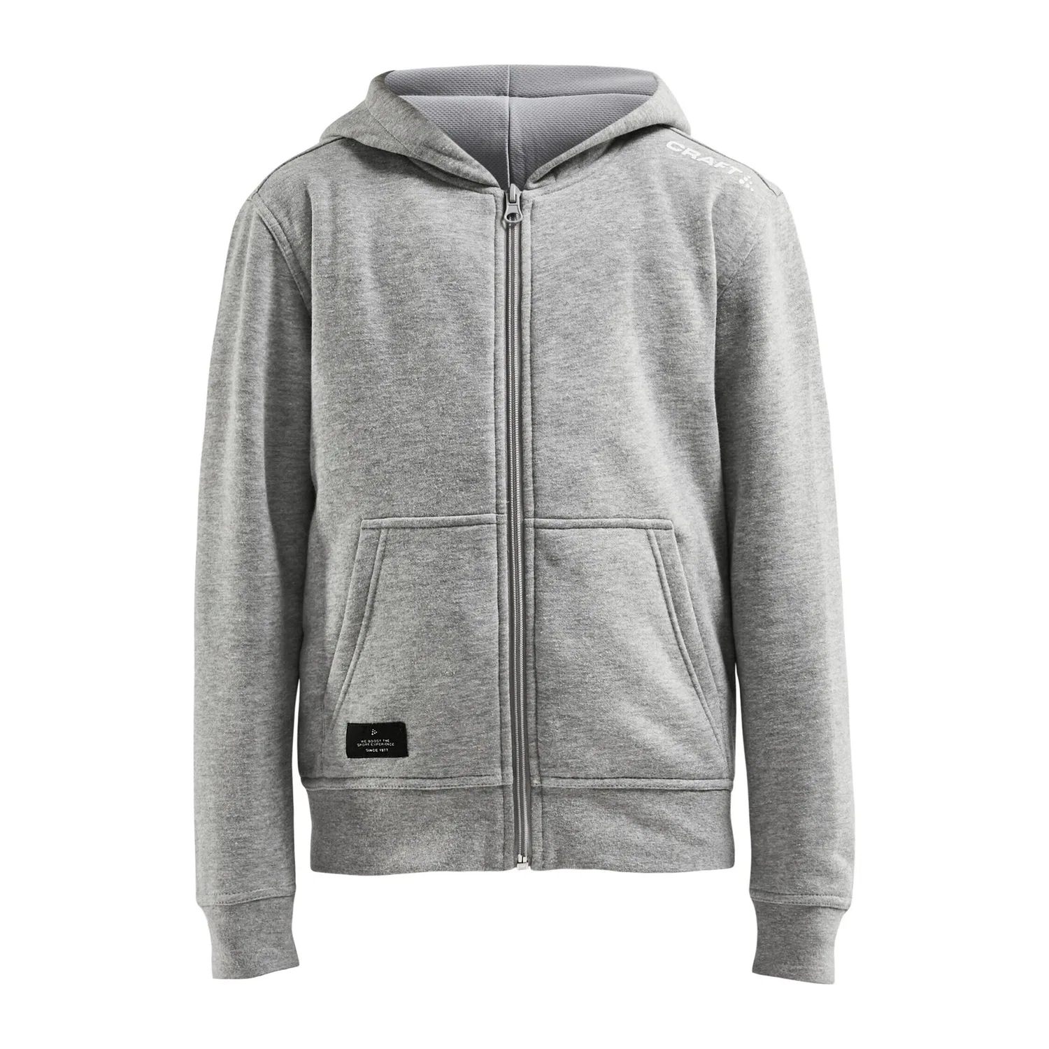 Детская толстовка с молнией COMMUNITY FZ HOODIE JR Craft, Grau — фото 2
