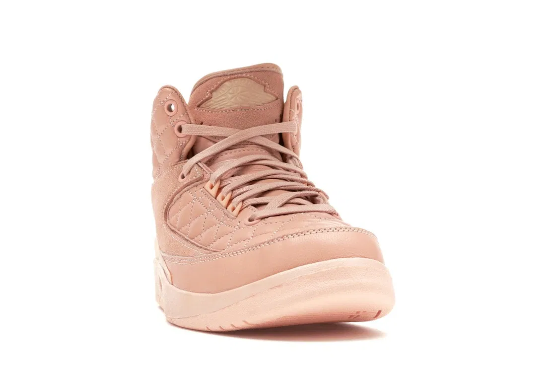 Детские кроссовки с квилтингом Jordan 2 Retro Just Don Arctic Orange Jordan, Arctic Orange/Arctic Orange-University Red — фото 2