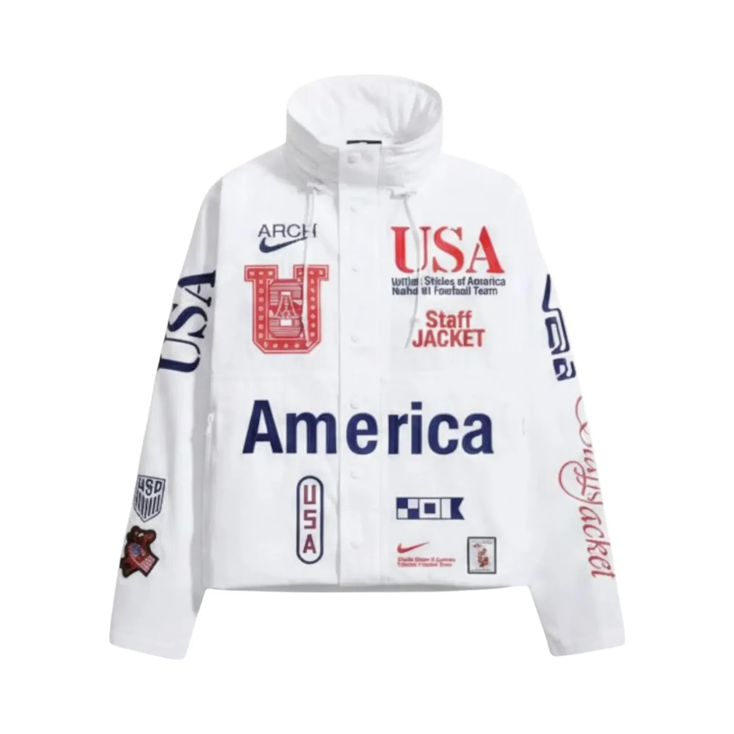 Куртка Nike USA x VAA Woven Staff Jacket, белый