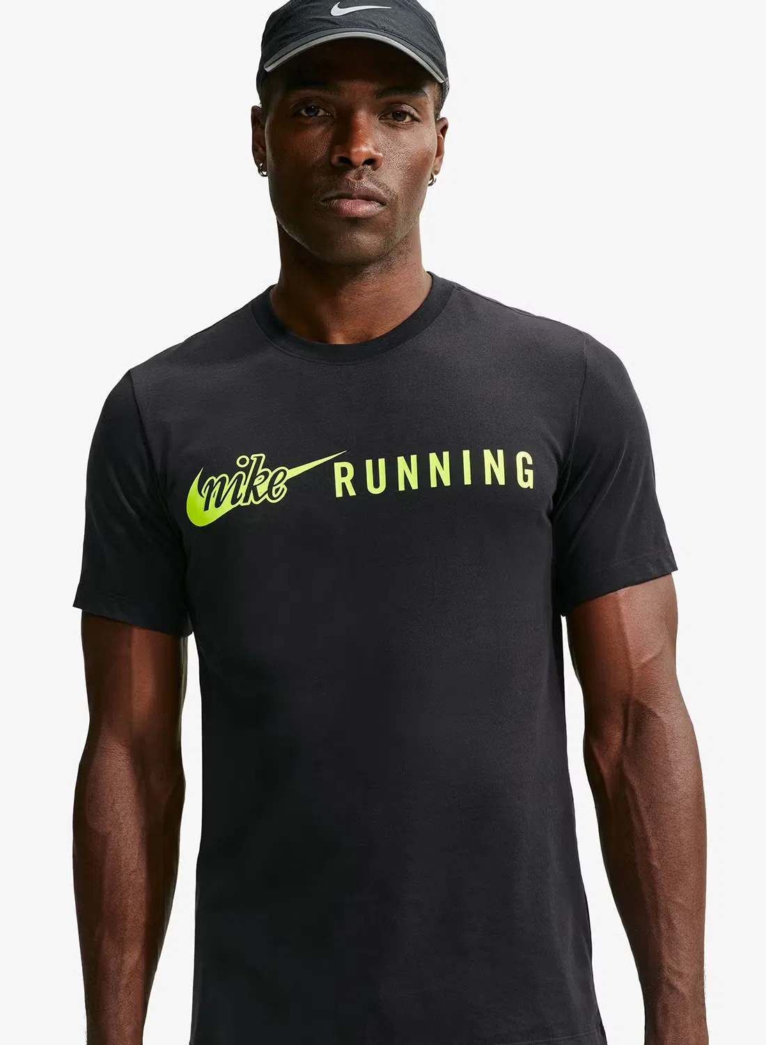 Футболка с технологией Dri-FIT Running DNA Nike, черный — фото 3